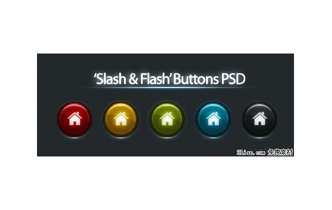 Home Button Psd Material