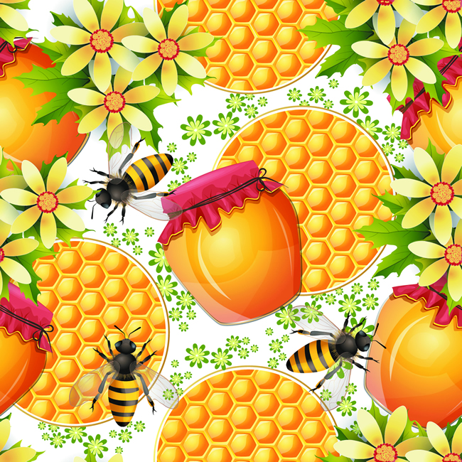 Honey Flower Background