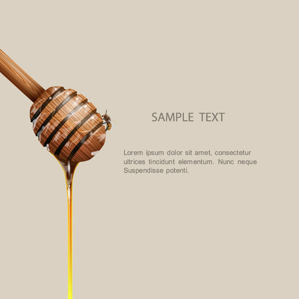 sfondo della barra di mescolare miele