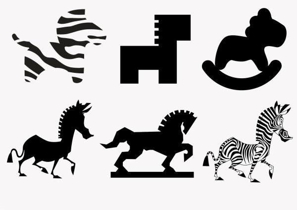 logotipo de forma cavalo
