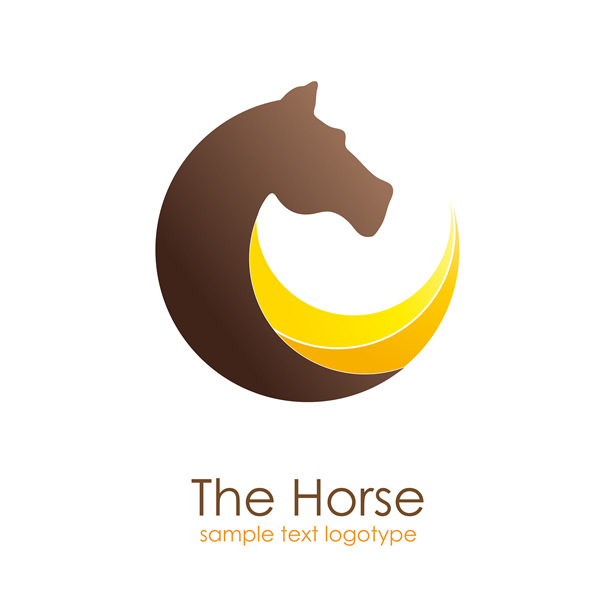 création de logo de tête de cheval