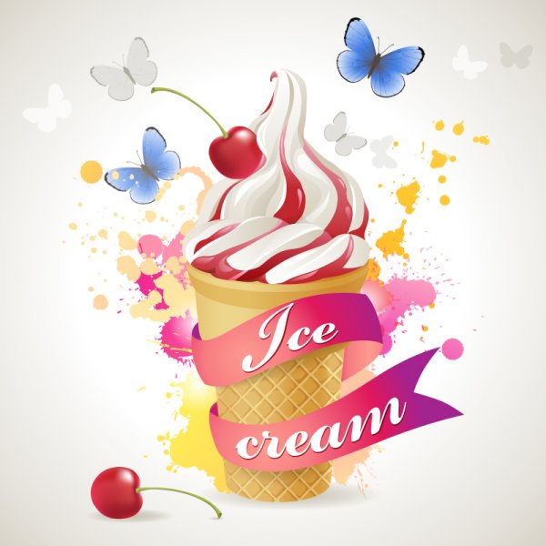 ilustração de sorvete