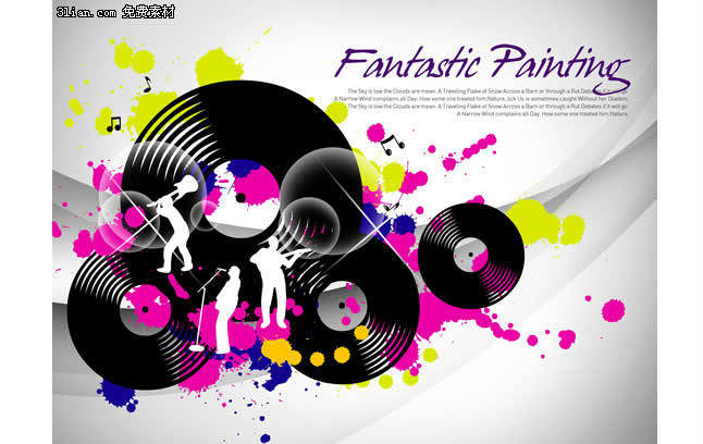 Ink Flow Music Psd Material