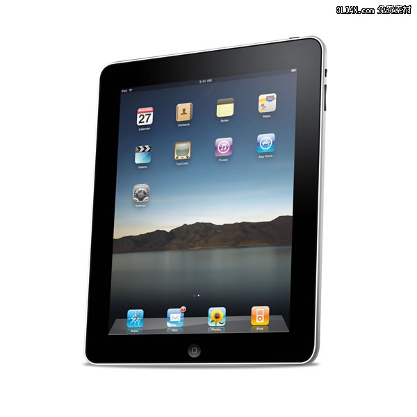 iPad tablet notebook psd materiału