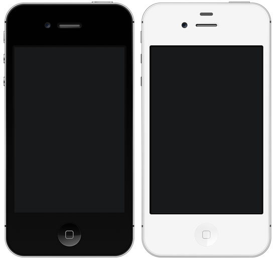 iPhone4S телефона слоистых psd шаблоны
