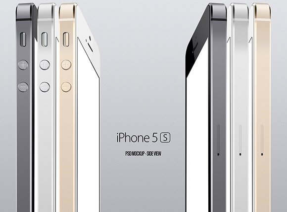 iphone5s 側面視圖模型
