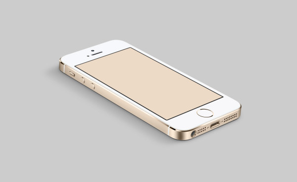 model emas iPhone sampanye