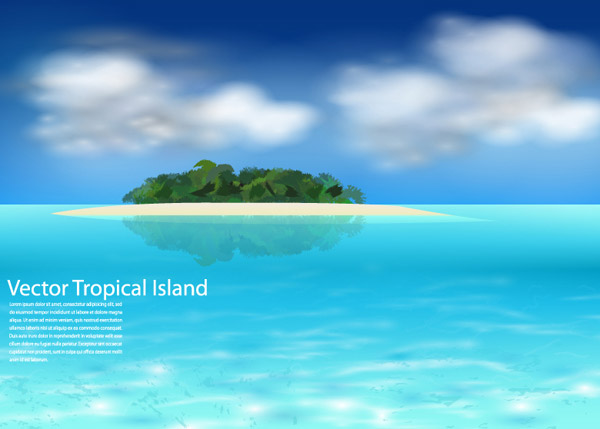 島の背景