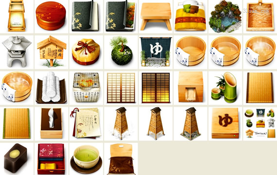 icônes d’élément Japon