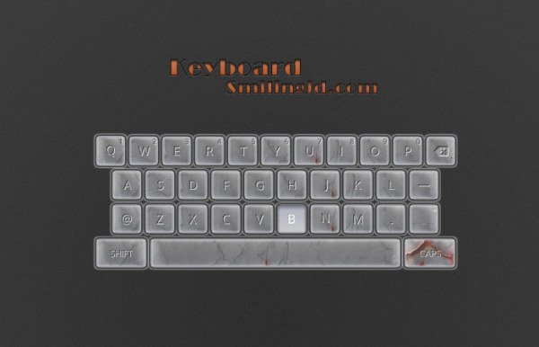 psd icono de teclado