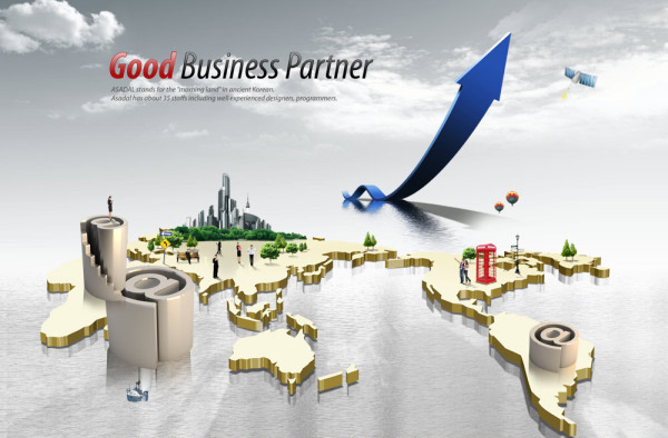 Korea Network World S E Commerce Psd Layered Material