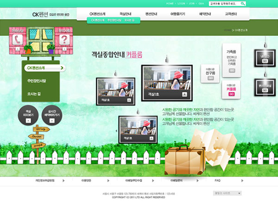 Korea styl witryny sieci web szablony psd szablon