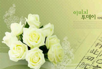 fond fleur coréenne