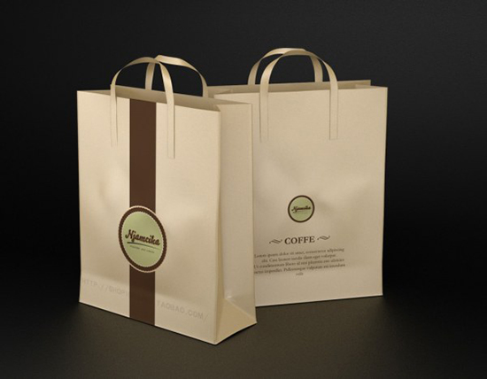 Kraft Paper Bag Design Psd Template
