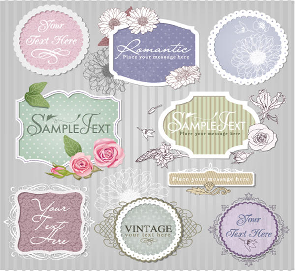 Lace Design Vector Material