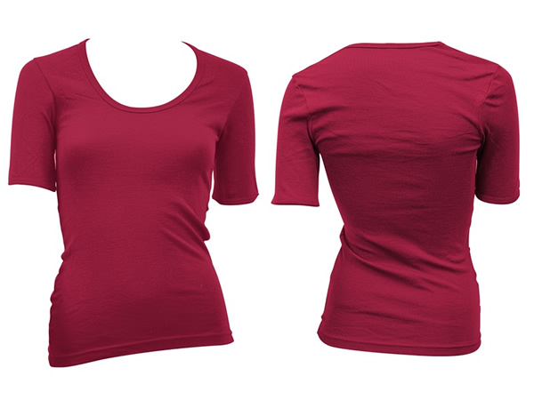 Ladies Shirt Psd Design Template Material