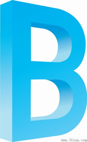icône de lettre b