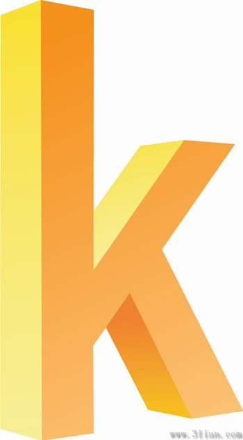 icône de lettre k