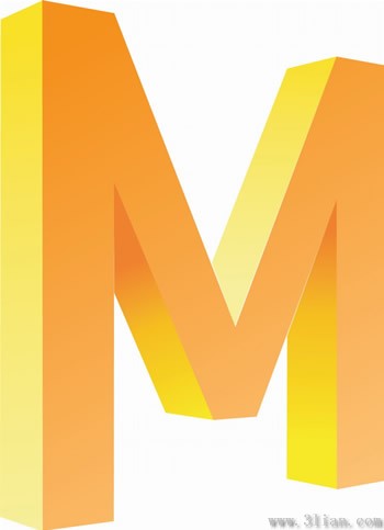 字母 m 圖示素材