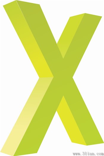 huruf x ikon