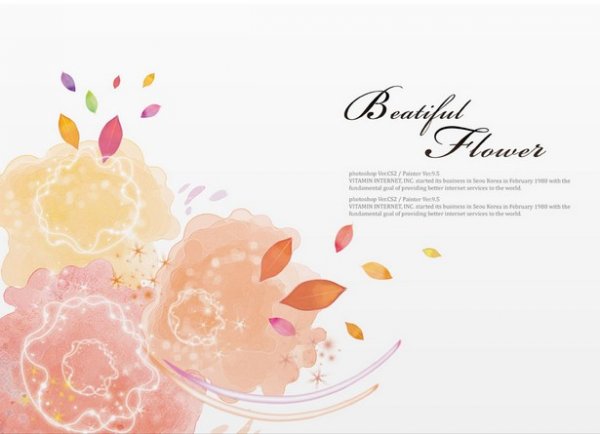 Light Colored Abstract Designs Psd