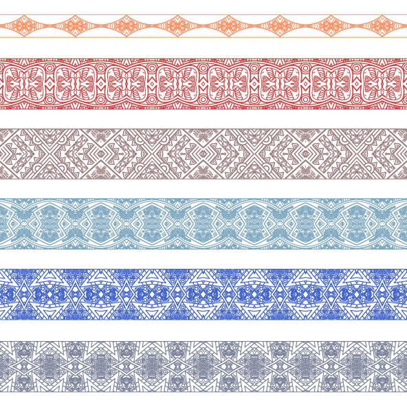 Line Pattern Graphic Lace