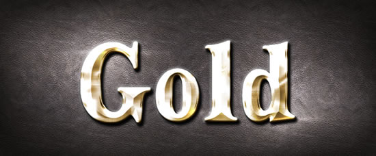 Local Gold Fonts Psd Material