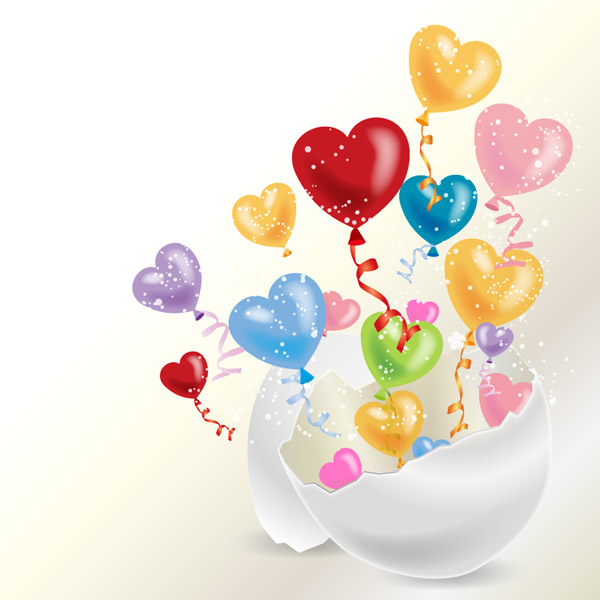 Love Balloon Background