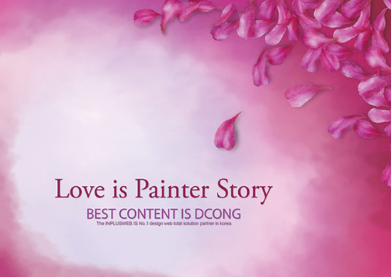 Love Story ist dem Künstler s Psd Hintergrundmaterial
