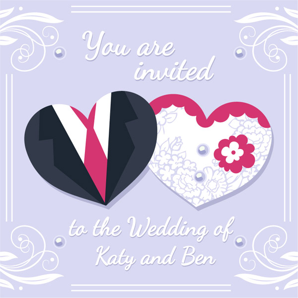 liebevolle Papier schneiden Hochzeit Einladungskarten