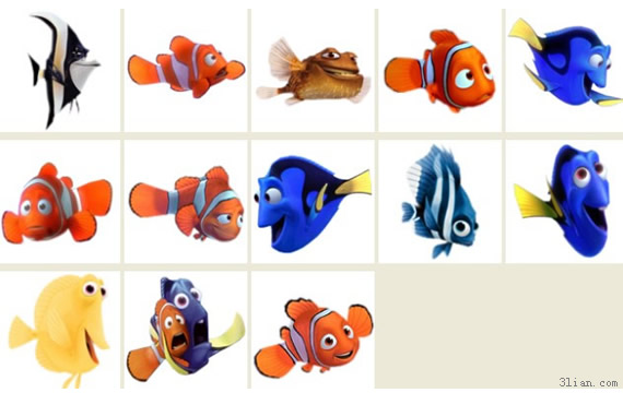 iconos png de peces marinos