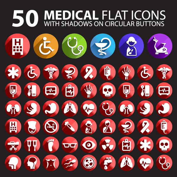 ícones de médicos
