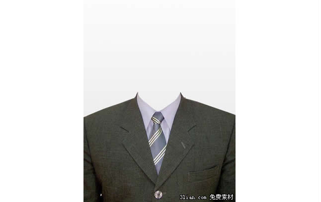 Men s Anzug Tri Color ID-Fotos Psd Vorlagematerial