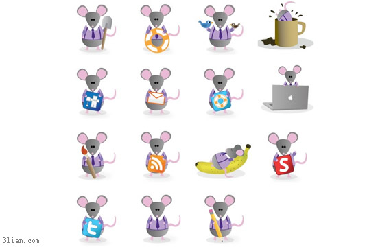 tikus web png ikon