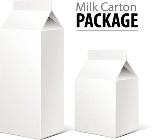 scatola di cartone del latte