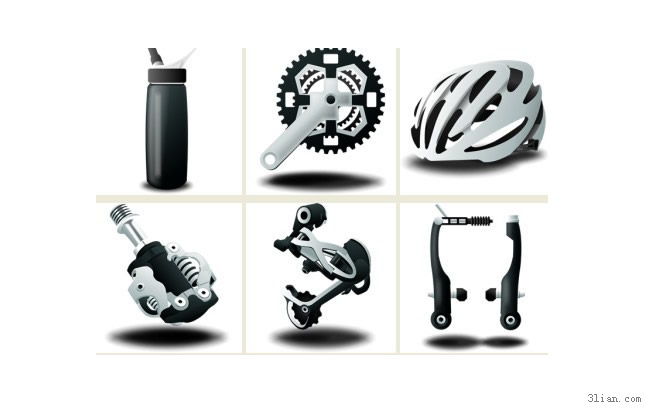 ícones png de peças de bicicleta de montanha