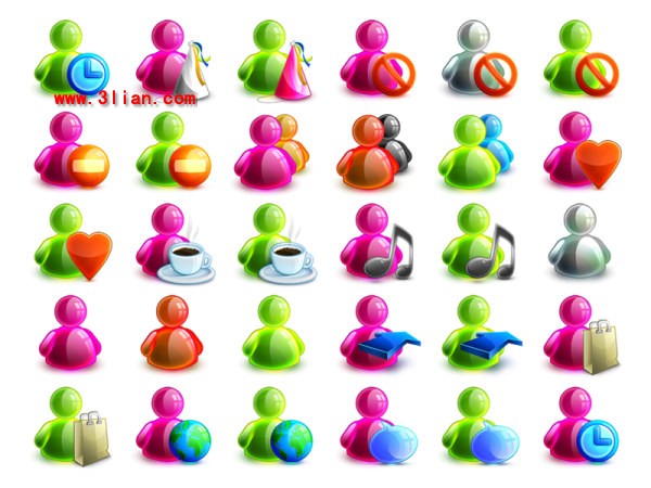 Msn Crystal Stereo Small Icons