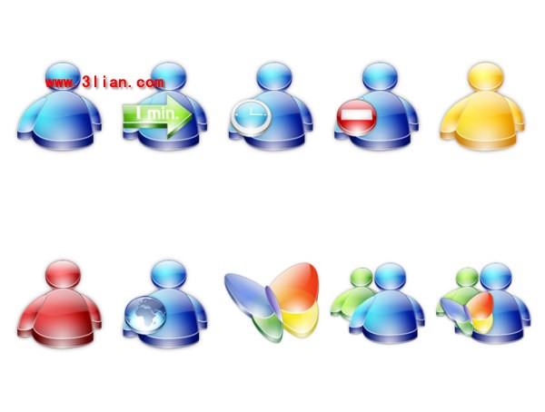 MSN-transparente Ico-Symbole