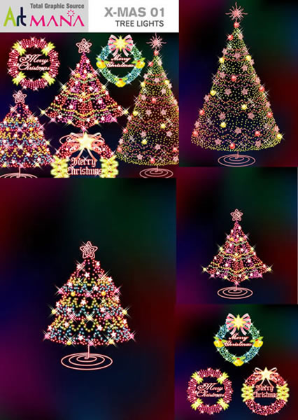 Neon Light Christmas Tree