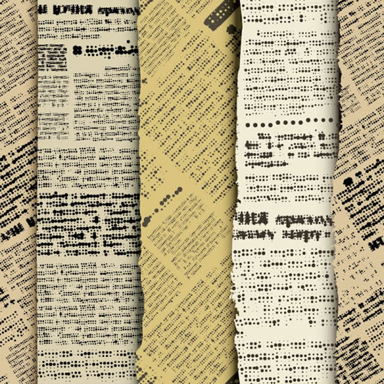 nostalgia di giornale materiale alfabeto adesivi