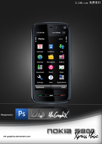 Nokia Music Phone Psd Material