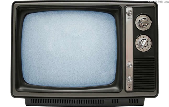 古い黒と白のテレビの psd ファイル