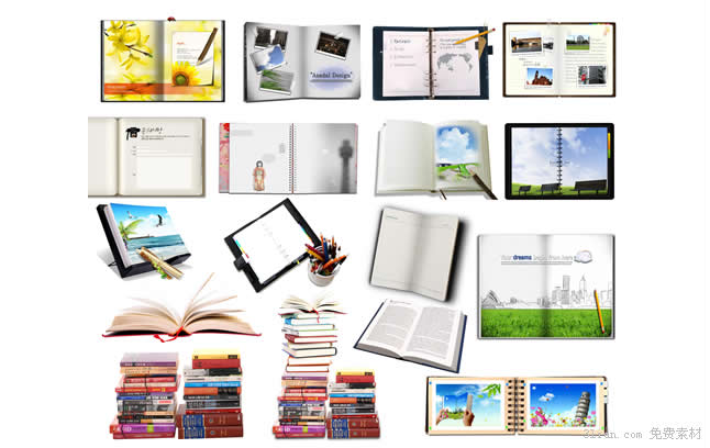 offenes Buch Psd material