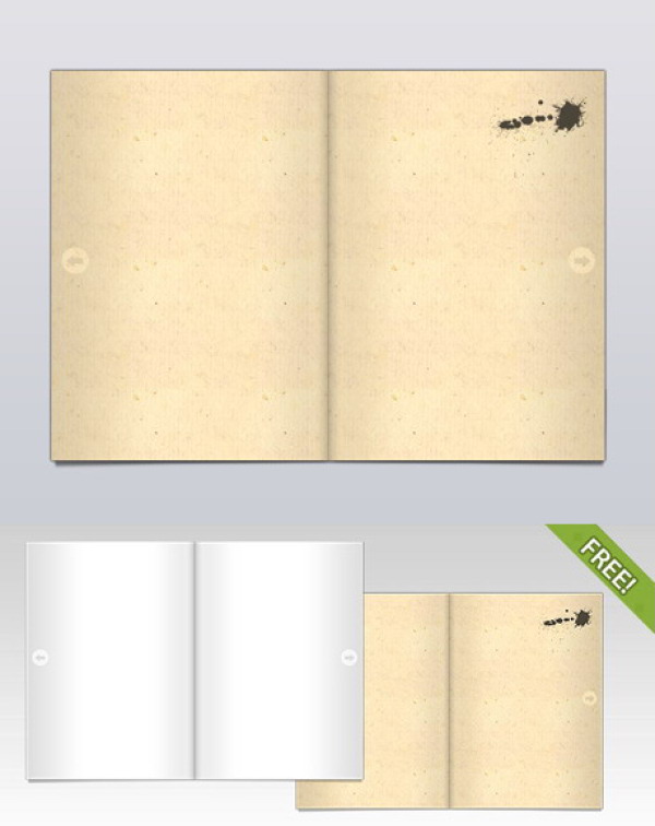Open Exercise Book Psd Layered Material