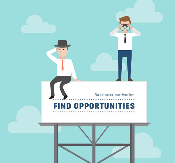 Opportunity For Business People Illustrations