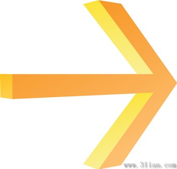 material de icono de flecha naranja