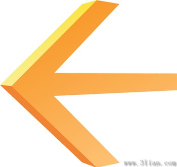 橙色箭頭圖示素材