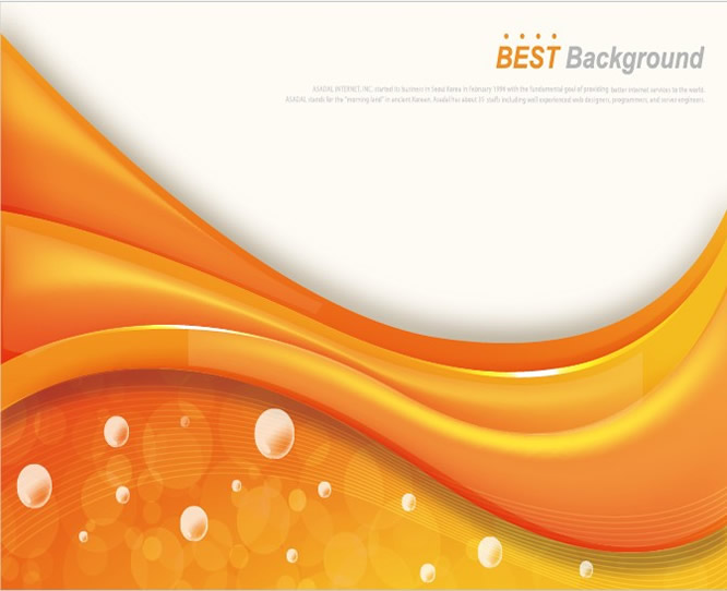 Orange Background Of Elegant Curves-vector Background-free Vector Free