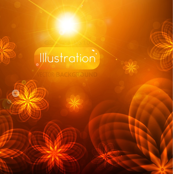 Orange leuchtend dynamische dekoratives Muster