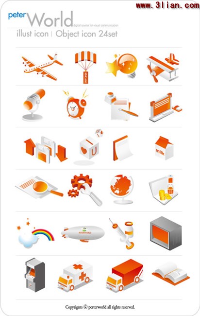 icone del design arancio